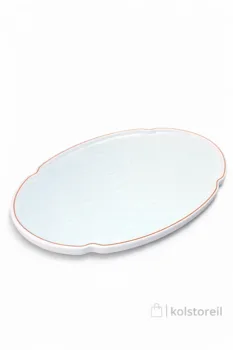 פלטת הגשה אובלית S יציקת מלמין 32 ס"מ