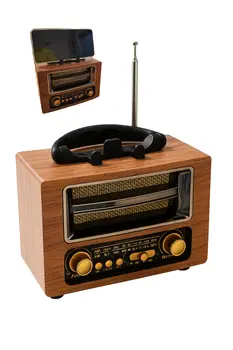 רמקול בלוטוס רדיו רב תכליתי ראטרו