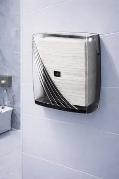 מתקן לנייר ניגוב ידיים שקוף דגם "יהלום" צץ רץ