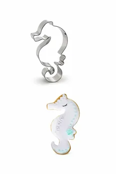 חותכן נירוסטה בצורת סוס ים 8.5 ס"מ